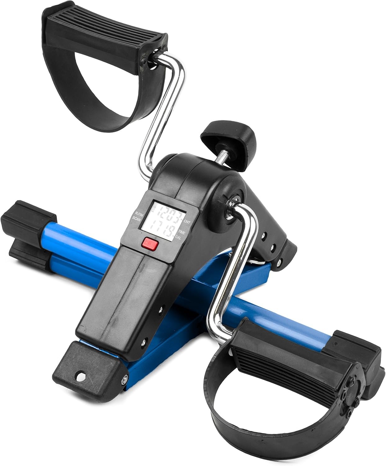 Healthmate Mini Pedal Exerciser Foldable Cycle Adjustable Resistance LCD