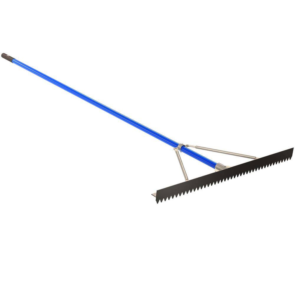 36 In. Base/Lute Rake with 8 Ft. Aluminum Handle