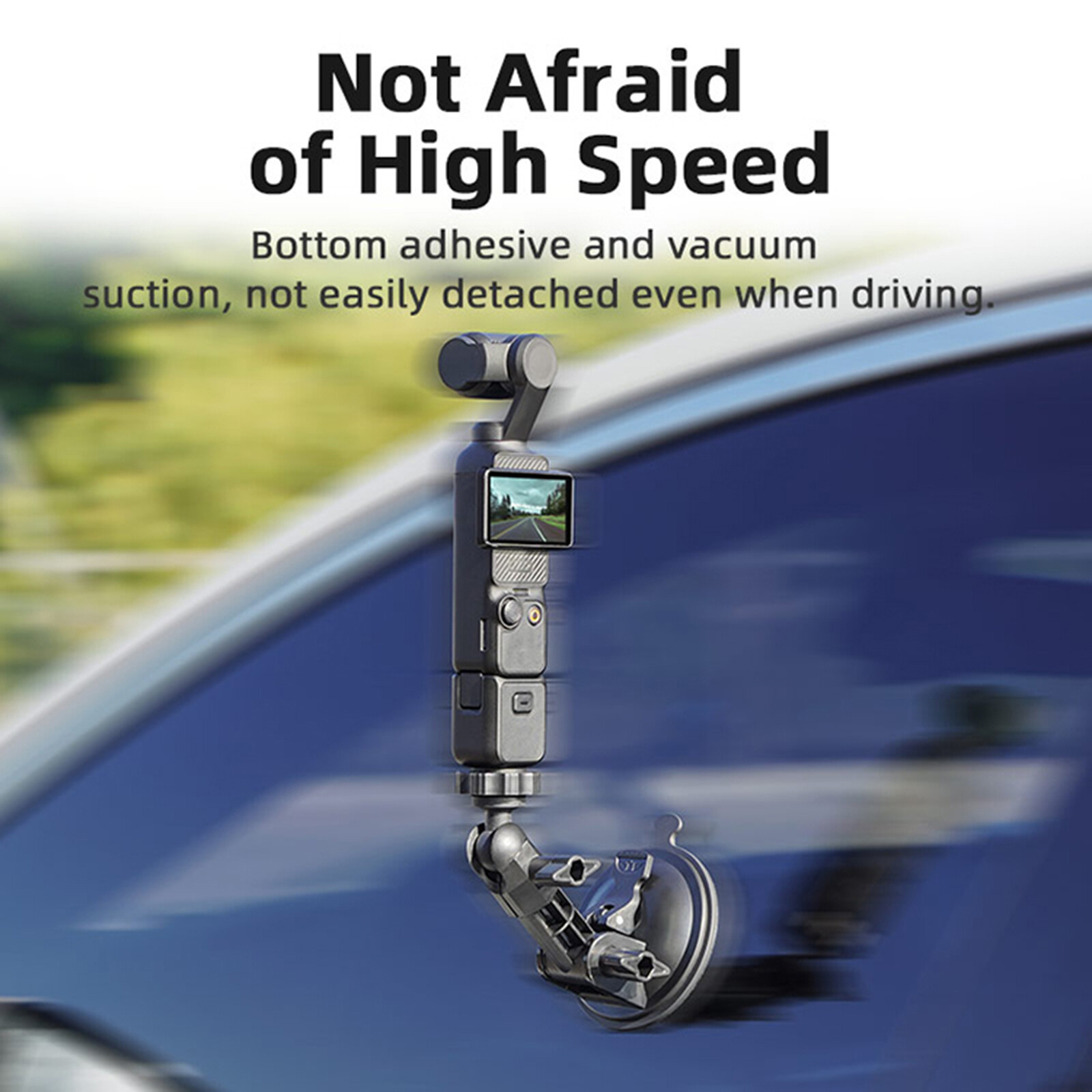 For DJI OSMO POCKET 3 Car Suction Cup Bracket Camera Adapter Bezel Accessory