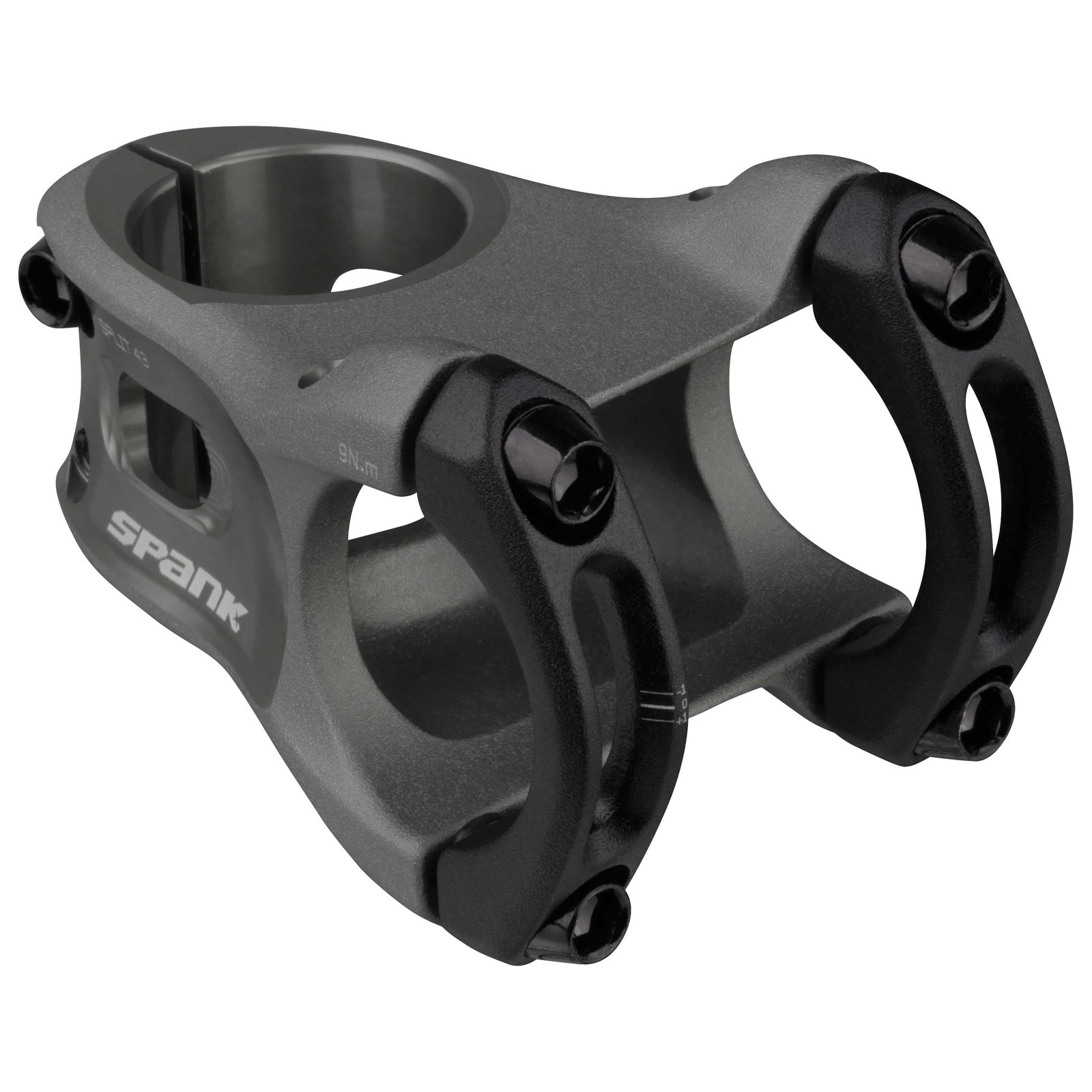 SPANK SPLIT Stem 43mm Gun Metal Aluminum | Highly Weight-Optimized Single Crown