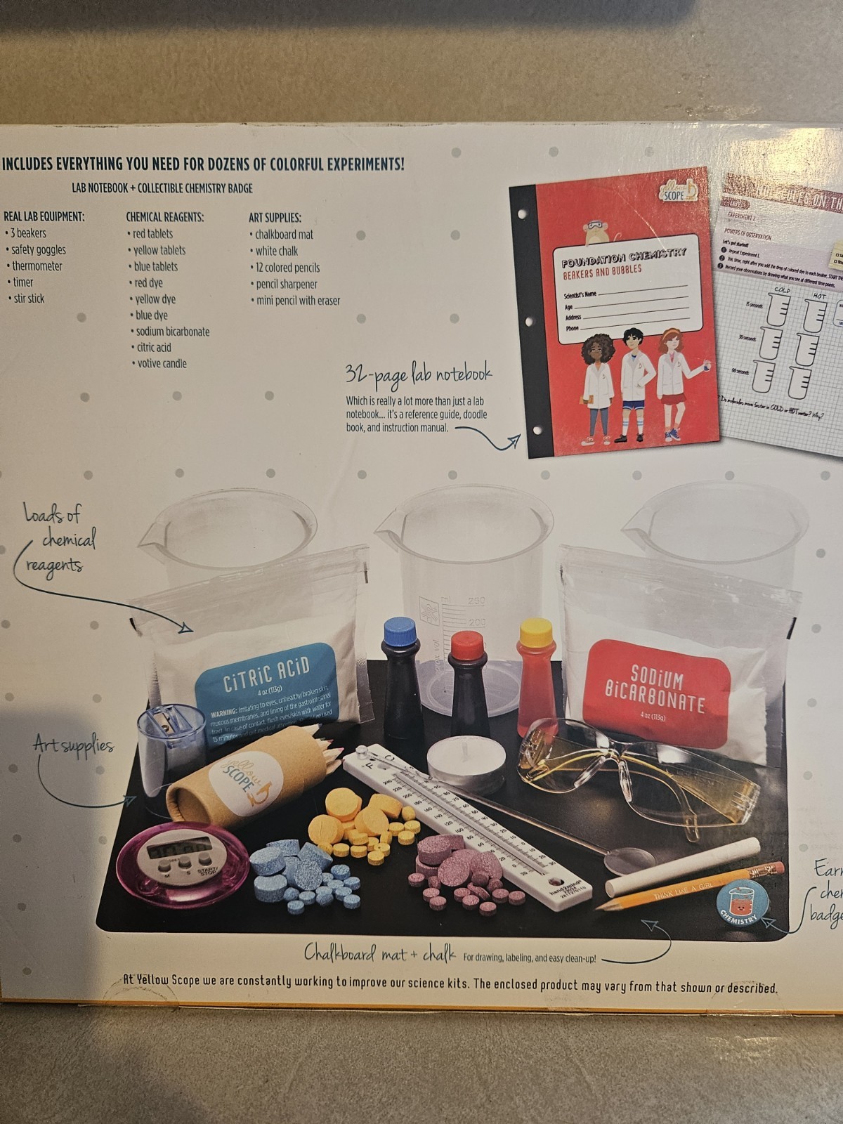 Yellow Scope Foundation Chemistry Kit