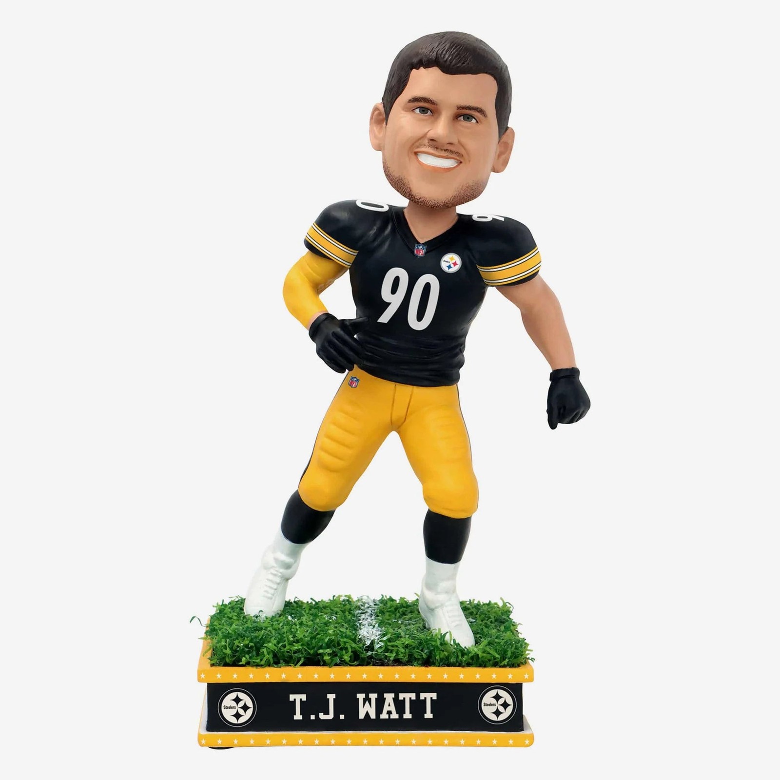 T.J. Watt Pittsburgh Steelers Field Star Bobblehead NFL Football
