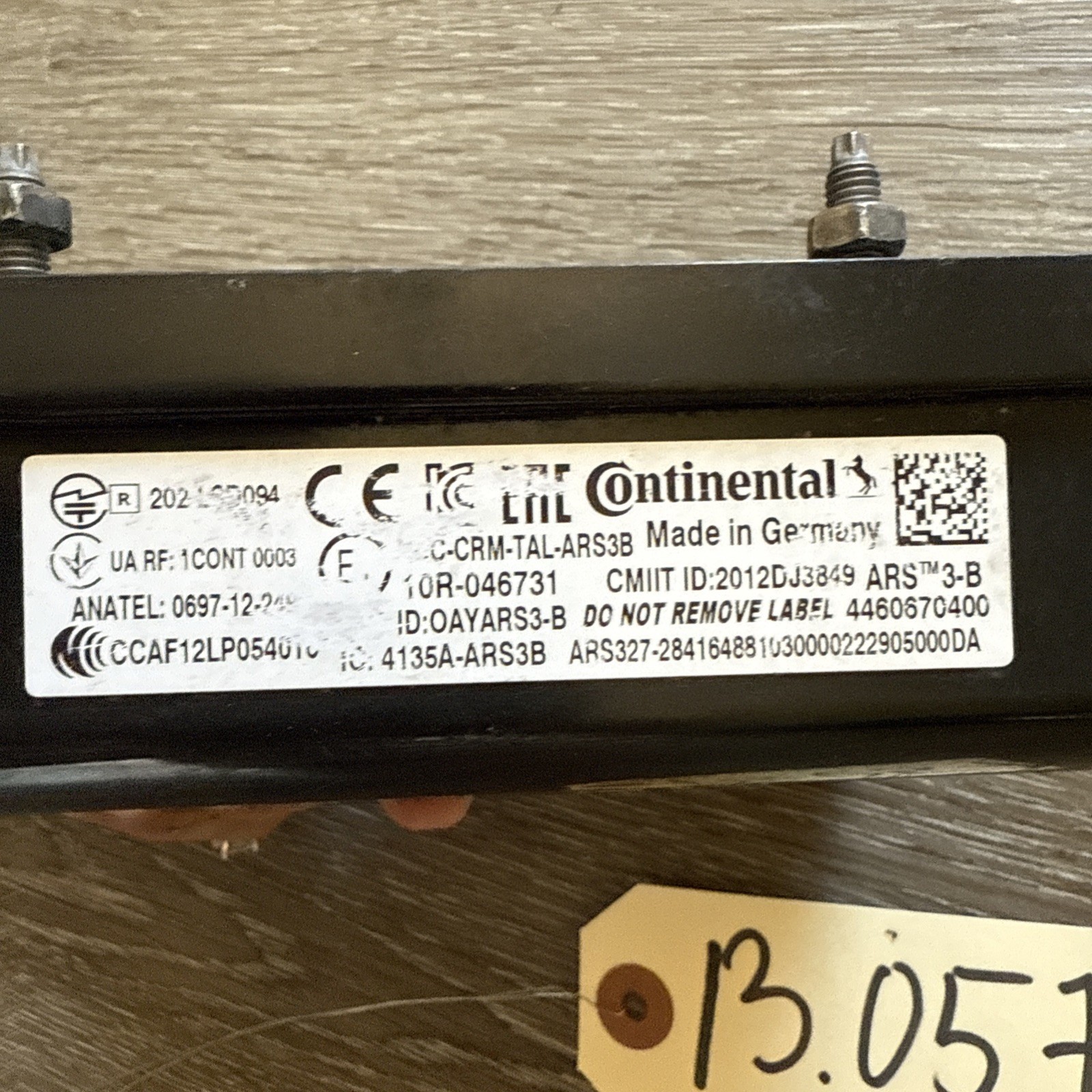 Continental Meritor WABCO Collision Avoidance Module - P/N: 4460670400