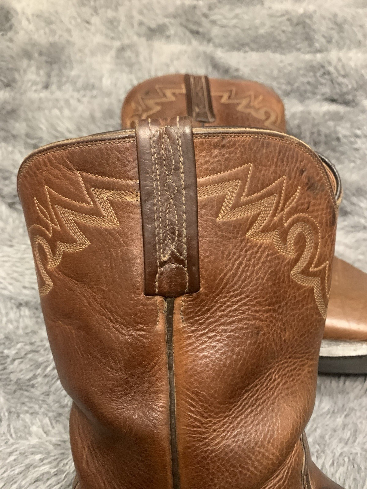 8 EE Lucchese 2000 Brown Leather Classic Cowboy Rodeo Boots