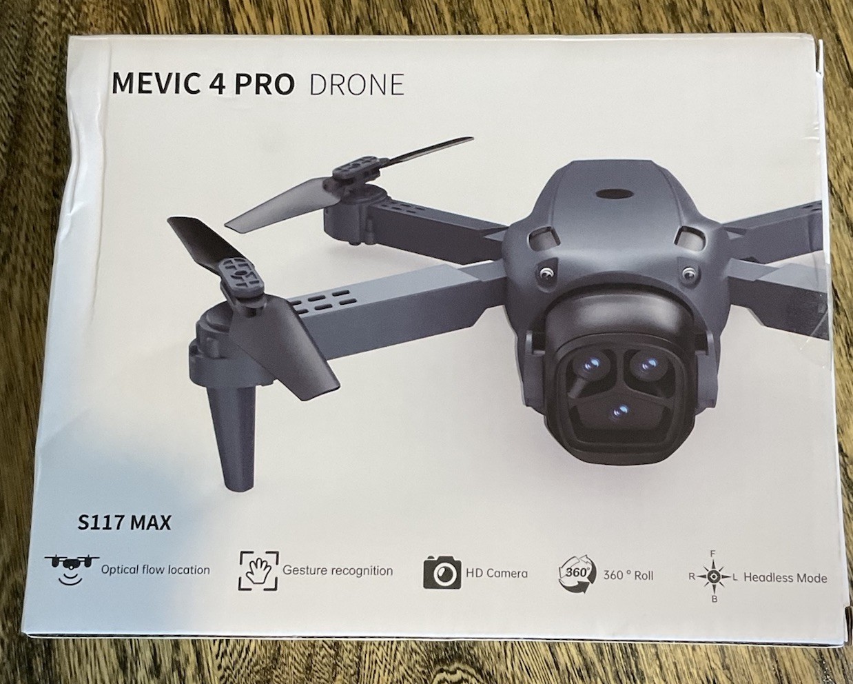 Mevic 4 Pro Drone 4k 3 Cameras, S117 Max, Stabilization, Ages 14+, New