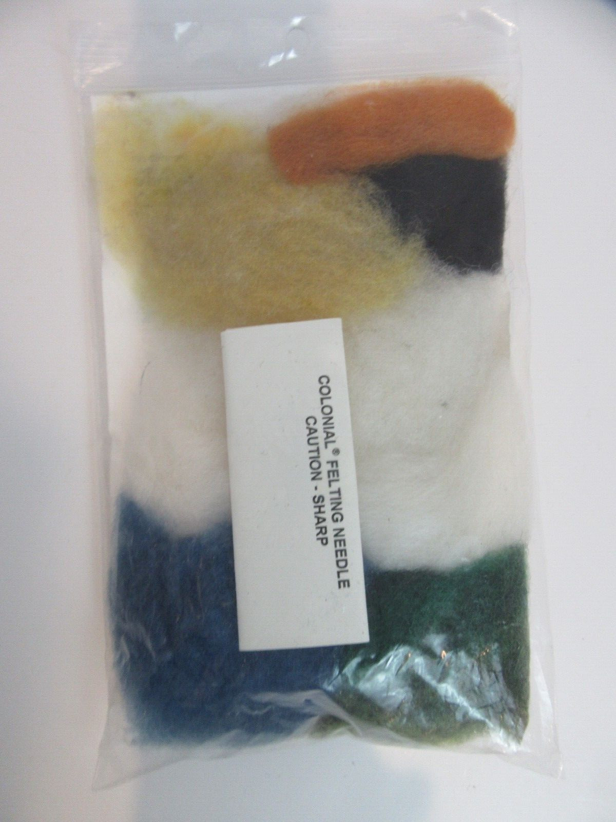 White Heron Bag Wool Needle Felt Knitting Pattern Kit