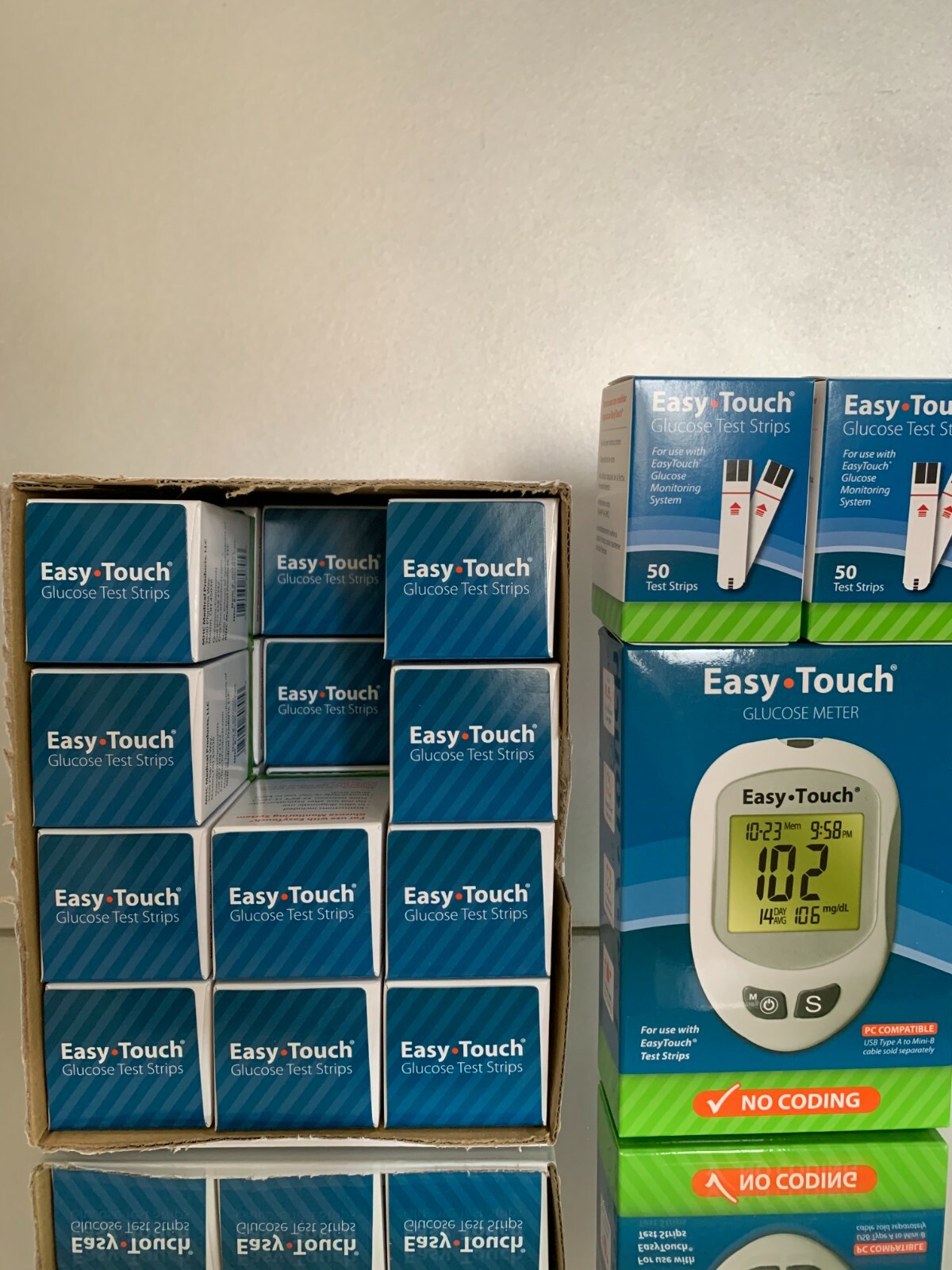 Easy Touch Blood Glucose 1200Test Strips Plus METR EXP  03/2027  Free Shipping