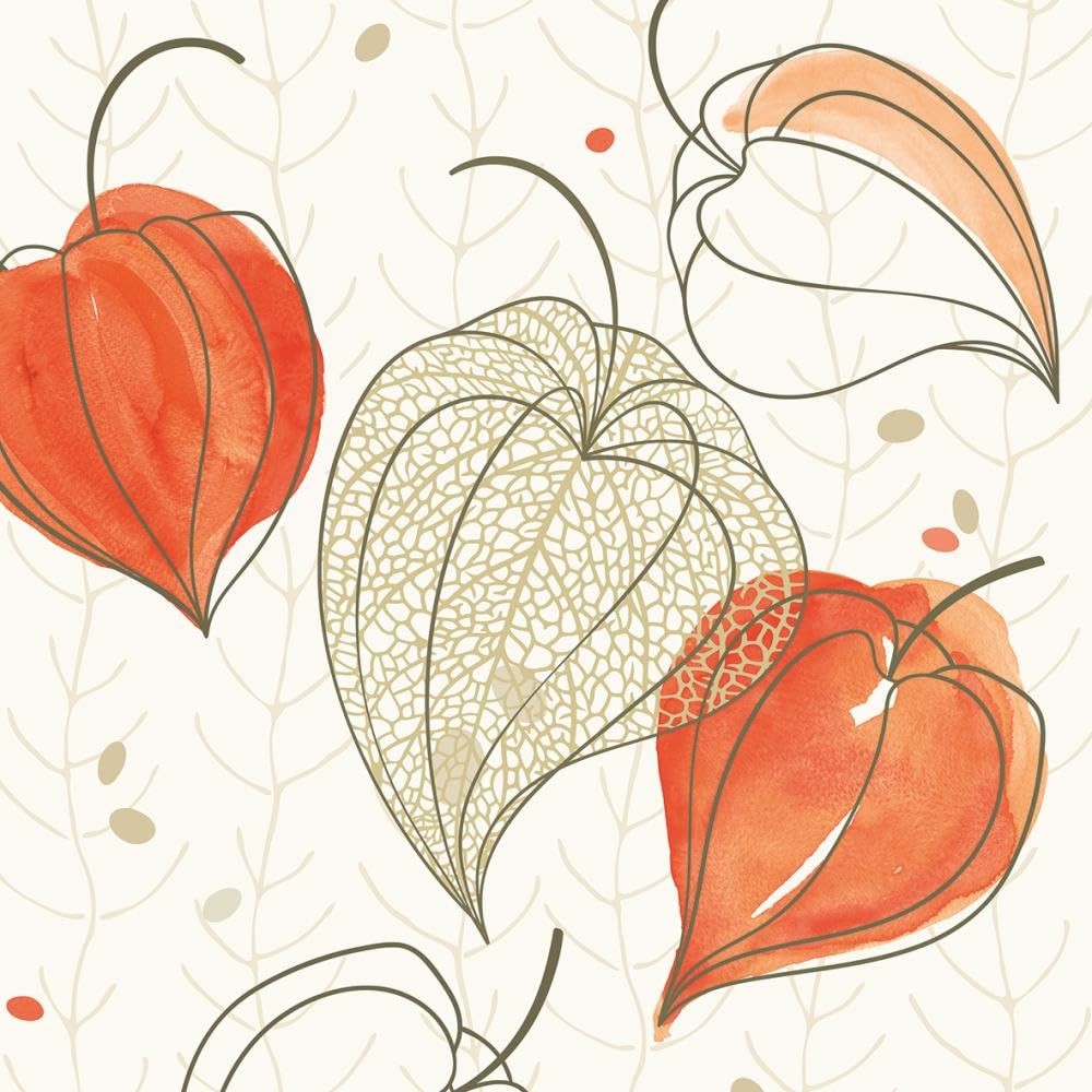 Paperproducts Design Autumn Shine 3-Ply Lunch Napkins 6.5" Multicolor 20ct