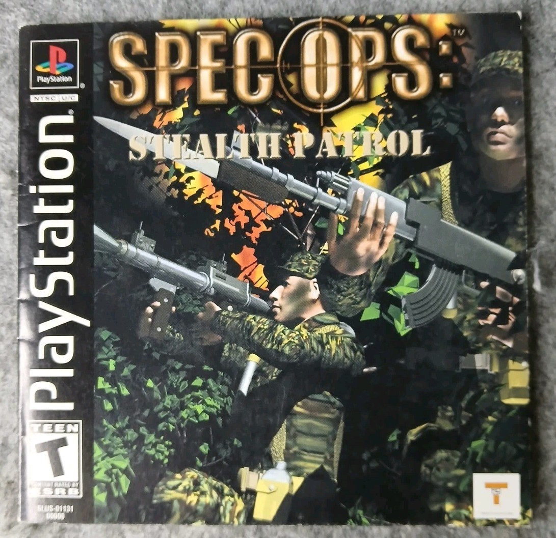Spec Ops: Stealth Patrol Instruction Booklet (PlayStation) -MANUAL ONLY-