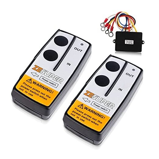 Wireless Winch Remote Control Kit with Receiver 2PC Handset Truck ATV UTV SUV