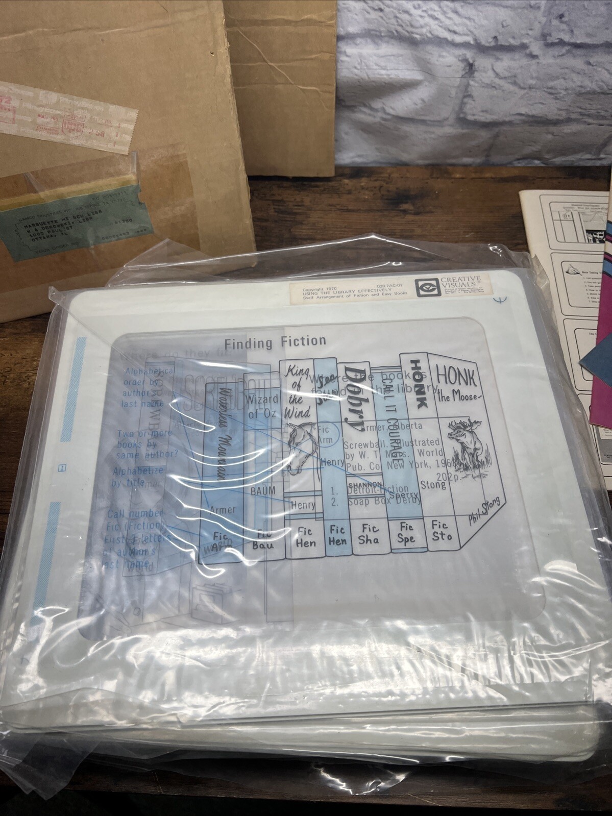 Vintage Gameco Industries Creative Visuals Large Projector Slides 1970 NOS NEW