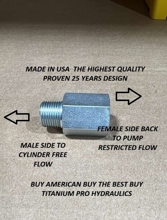 AUTO BODY FRAME MACHINE LOWERING VALVE SMOOTH SLOW LOWER MADE IN USA