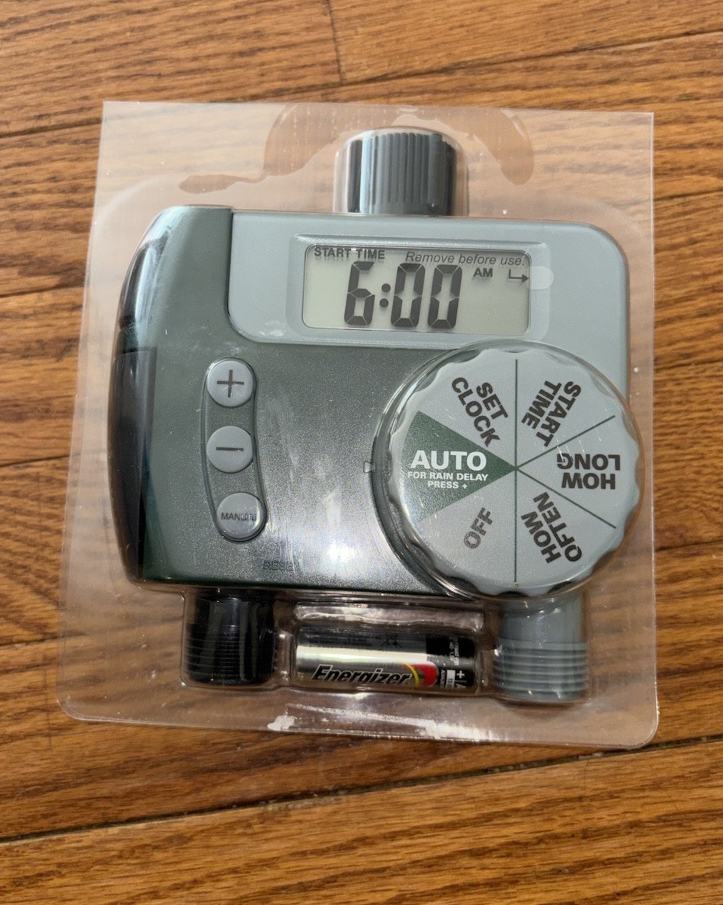Orbit 56865 Programmable Hose Faucet Timer-2 Outlet, Green New!