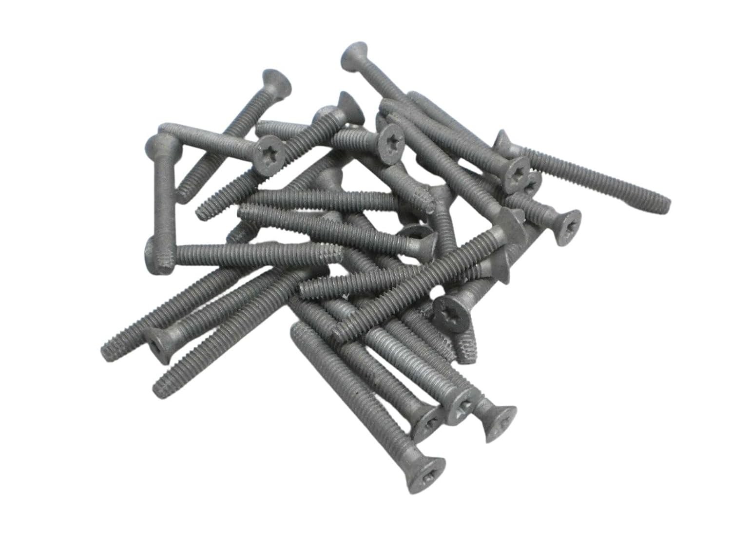 20- 1/4" x 2.5" PLATED Torx Self Tapping Trailer Deck Screws ACQ Treated Wood