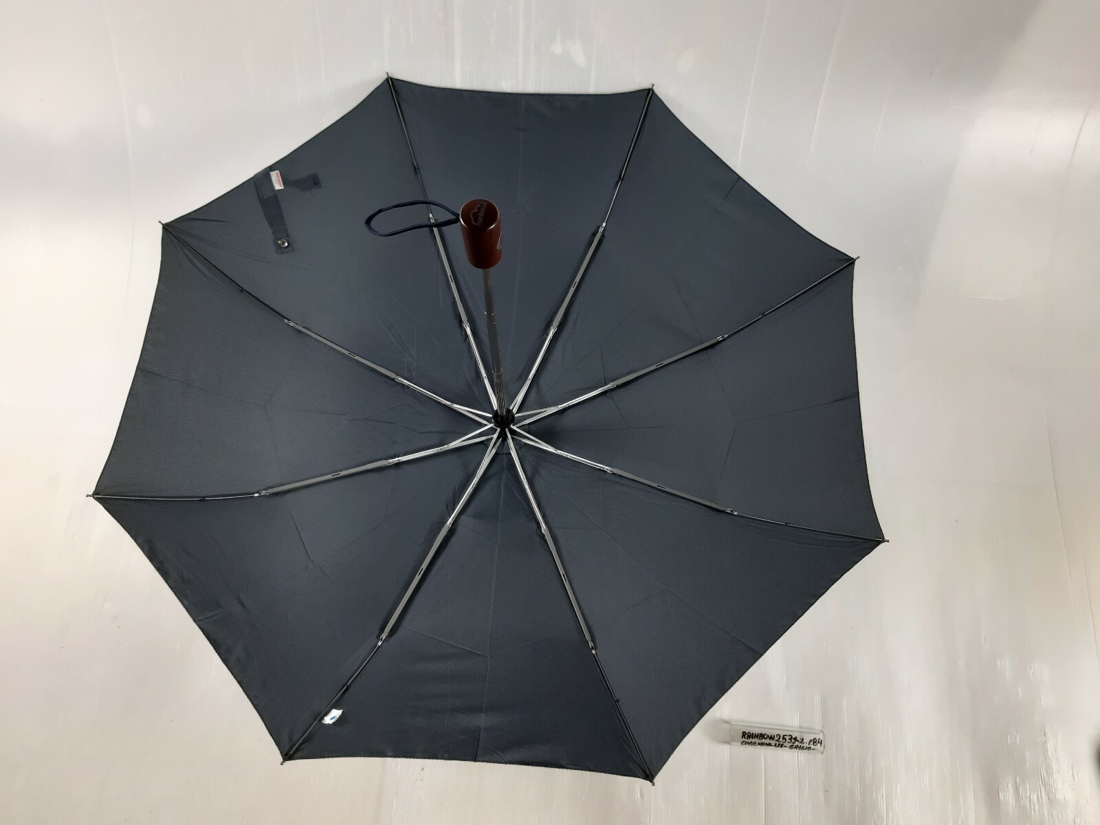 Unisex Mini Umbrella - Automatic - 8 Sticks - Grey - 25312 - Rainbow