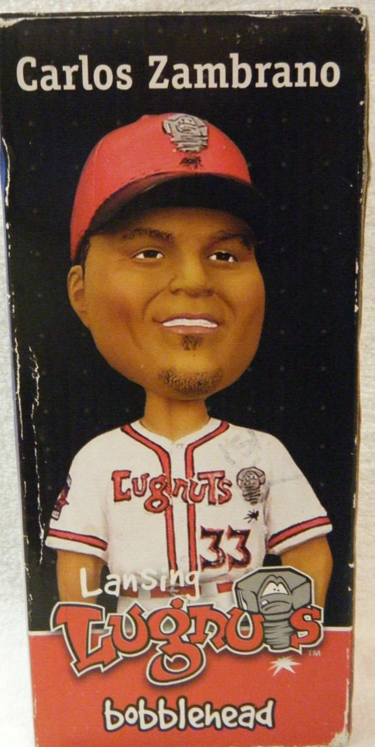 CARLOS ZAMBRANO LANSING LUGNUTS BOBBLEHEAD 1999 MINOR LEAGUE CHICAGO CUBS