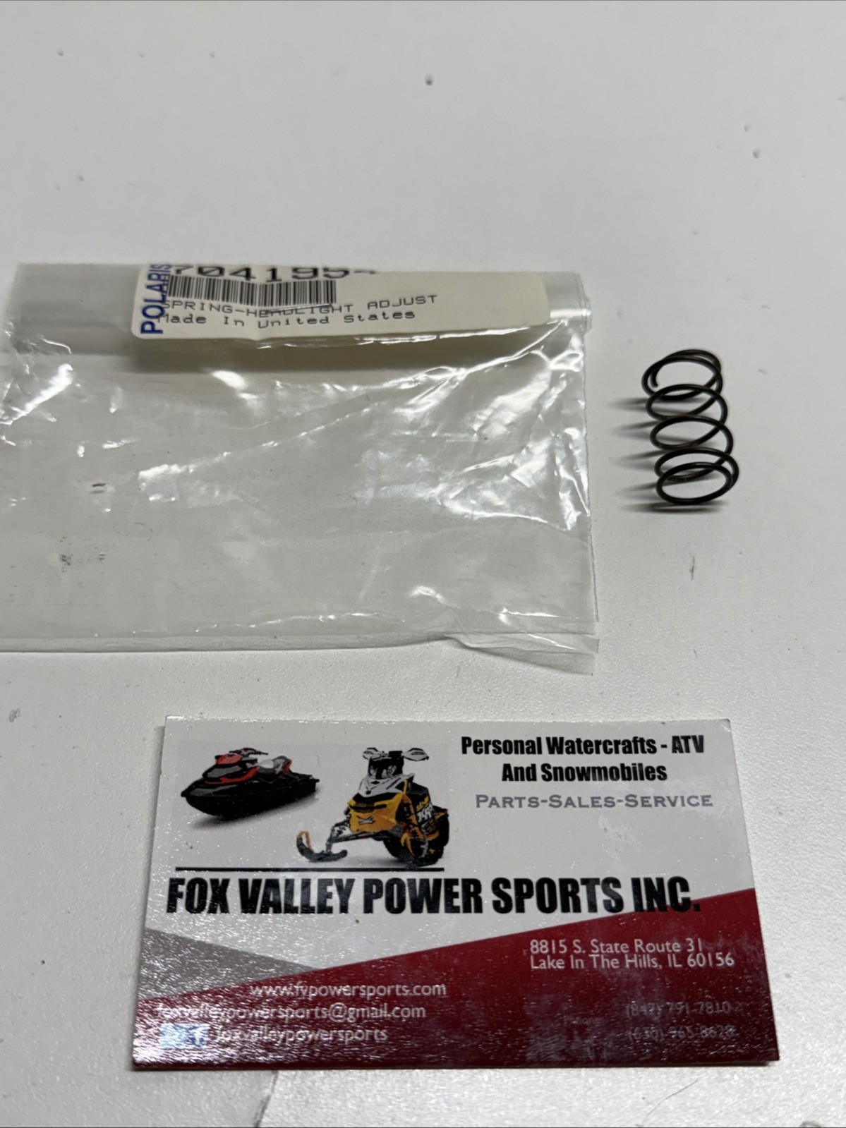 01-16 NEW OEM POLARIS HEADLIGHT ADJUSTMENT SPRING 7041954 SNOWMOBILE
