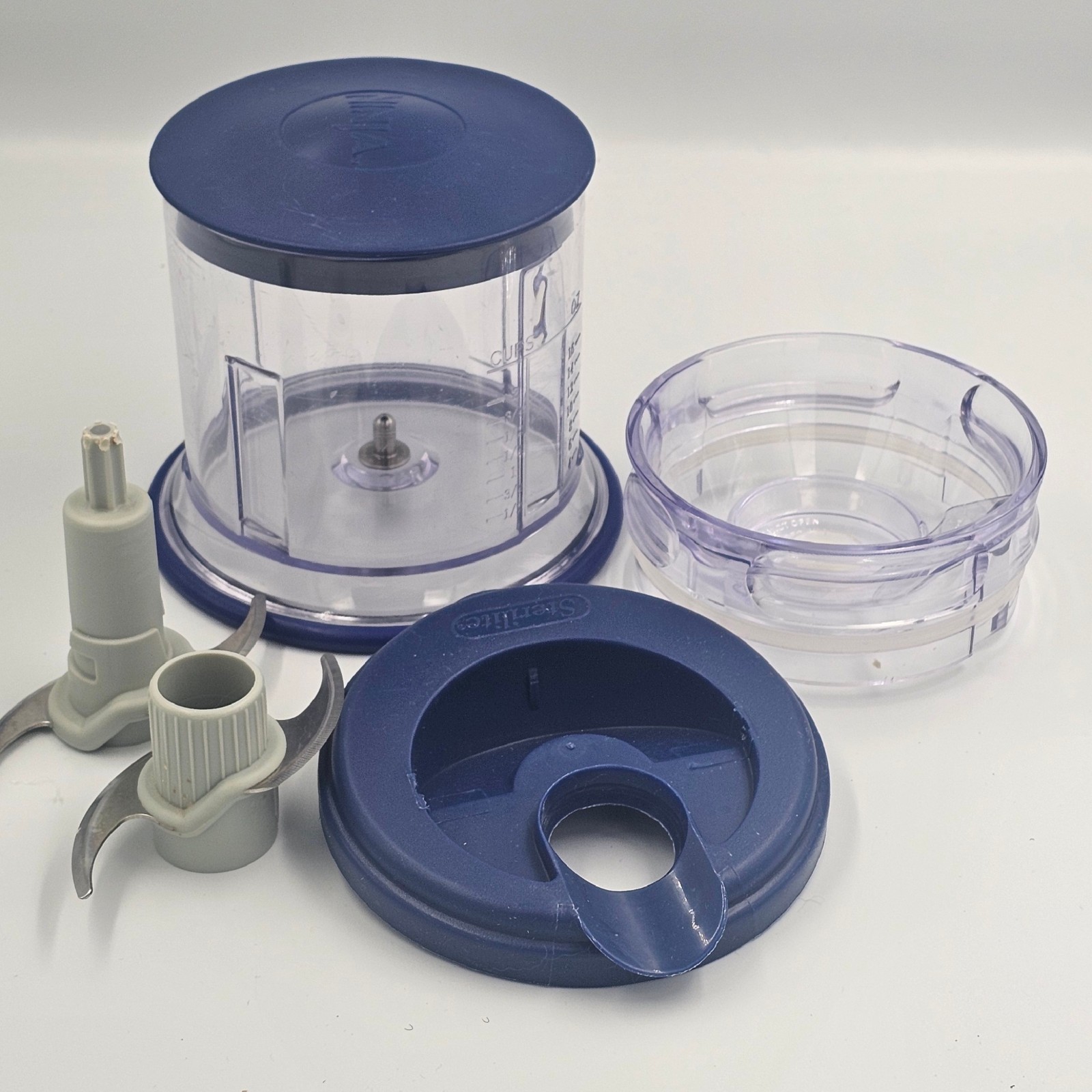 Ninja Master Prep Pro Blender 16oz  Chopper Bowl, 2 Blades, 2 Lids, Splash Guard