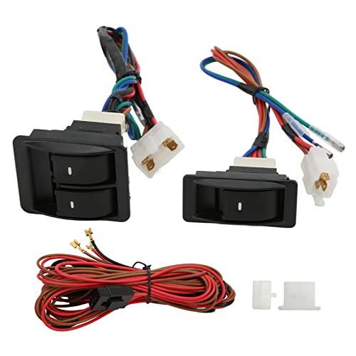 5pcs Universal Car Power Electric Window Switch Regulator Kits with Wiring