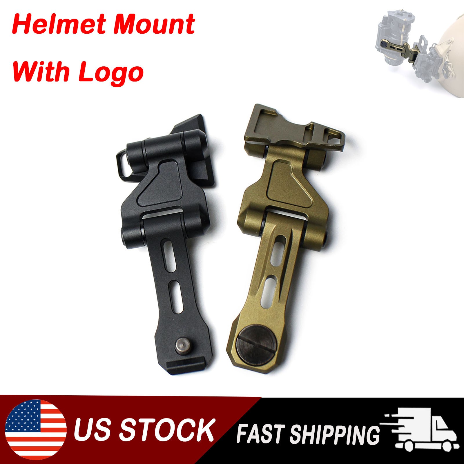 Tactical Night Vision PVS14 J Arm Dovetail Adapter，Helmet Mount J-Arm For L4G24