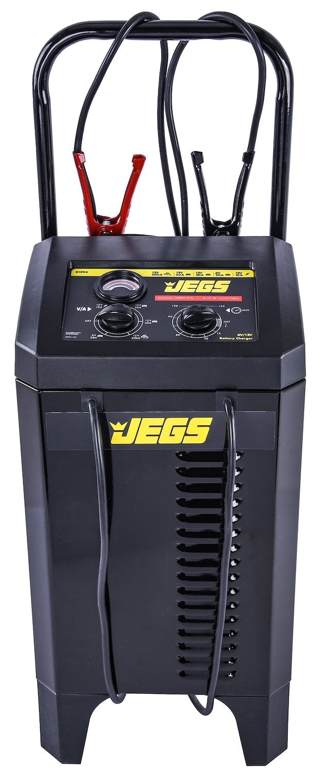 JEGS 81994 Battery Charger and Engine Starter [6 & 12-Volt, 200 Amp]