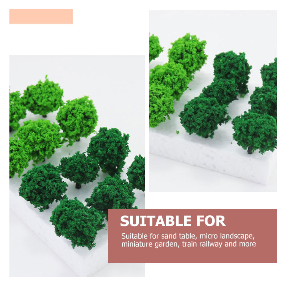 Simulation Bush Cluster Model Vegetation for Train Railway Scenery