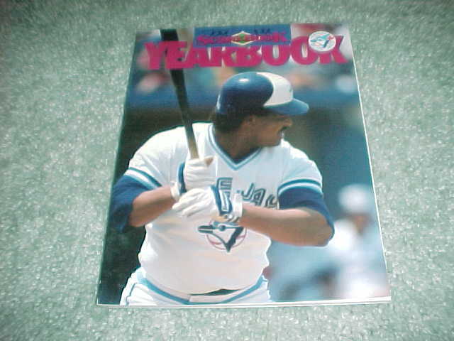 1988 Toronto Blue Jays Baseball Yearbook George Bell Cover