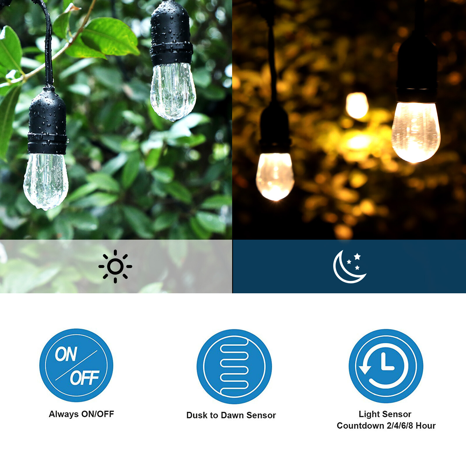 DEWENWILS Outdoor Timer Switch,Timer Outlet, Timer for Lights, Timer Switch 120V