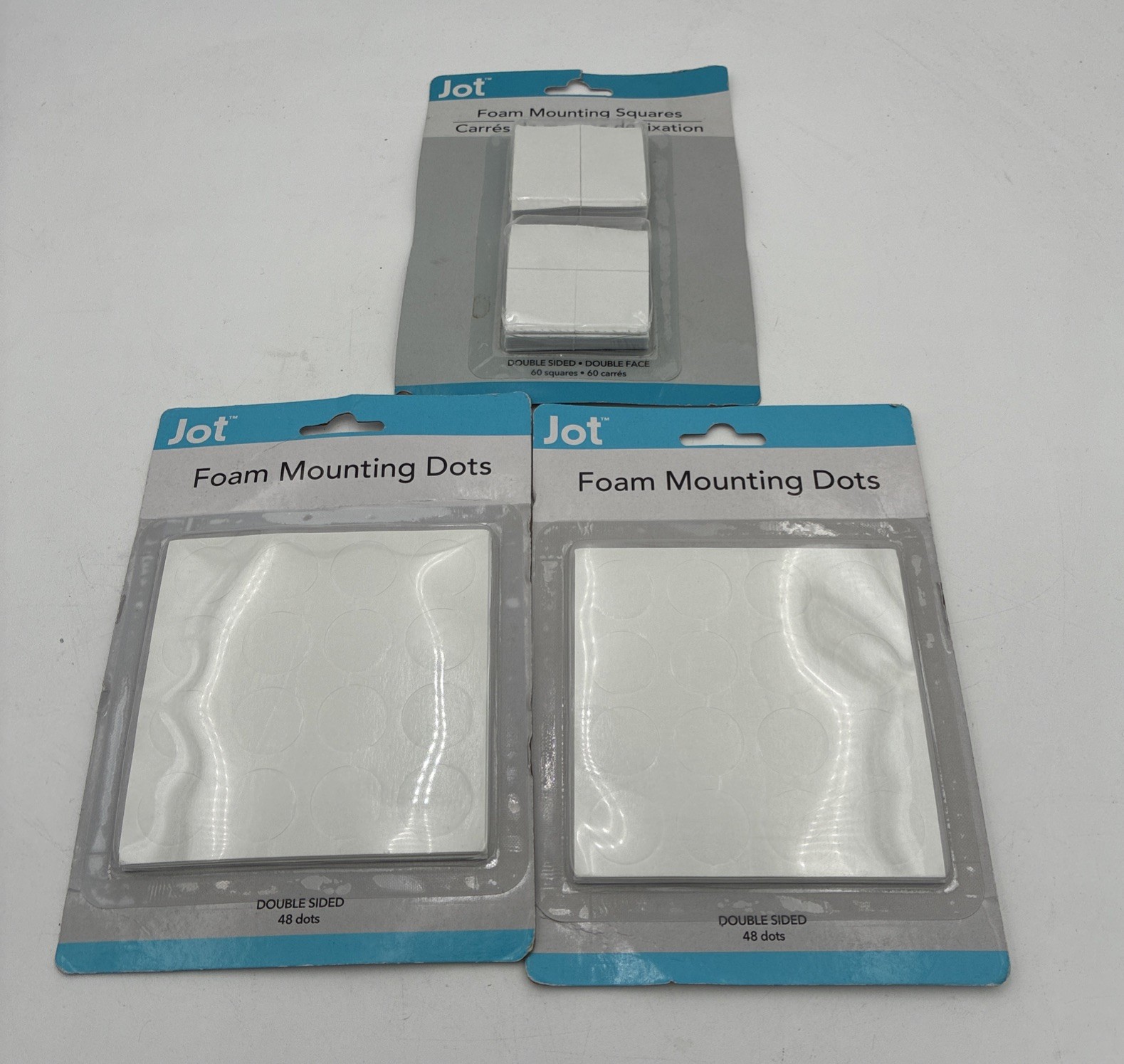 foam mounting squares mix lot of 3