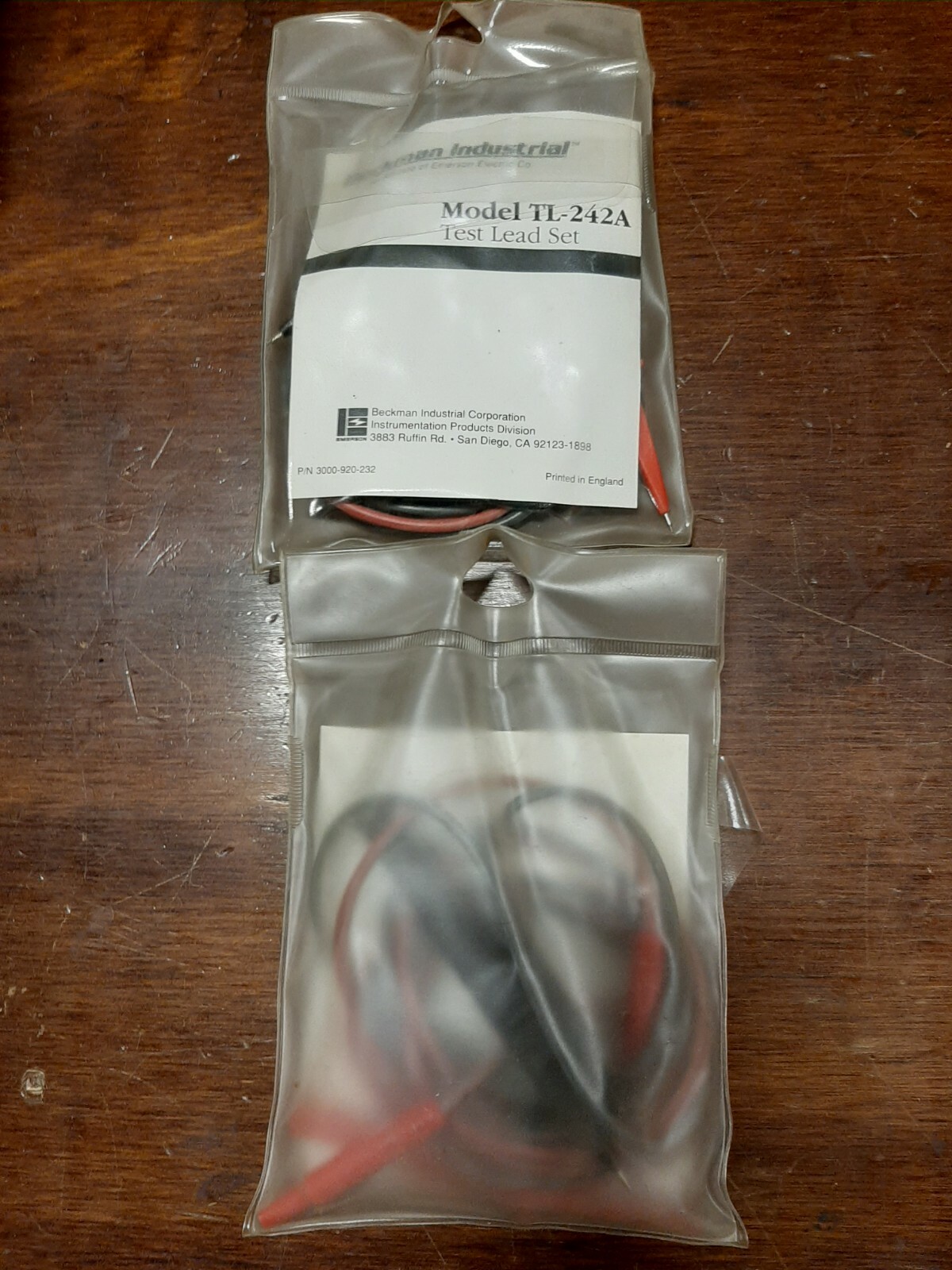 TL-242A Beckman Test Lead Set