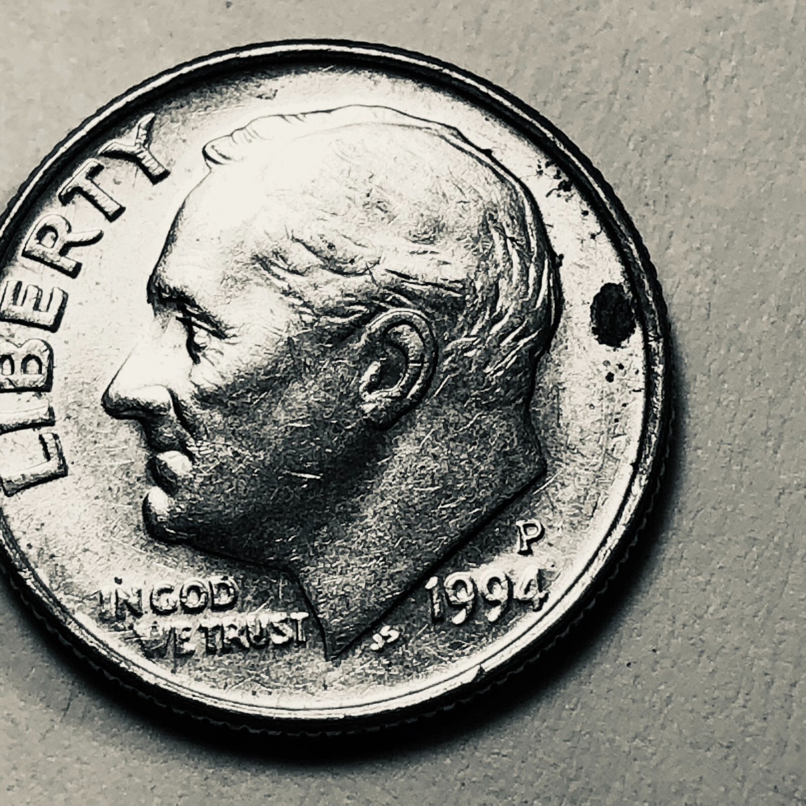 1994 P Roosevelt dime