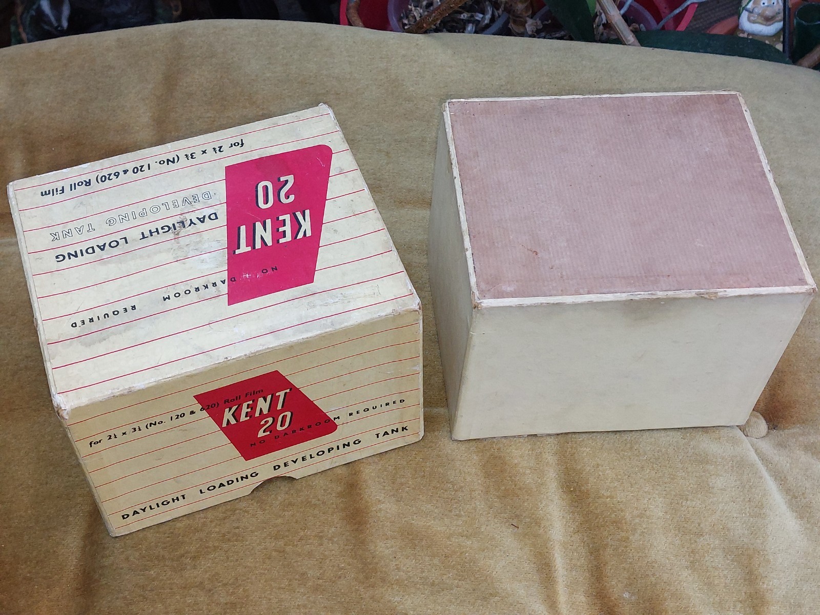 Vintage Photography Kent 20 Daylight Loading Developing Tank, BOX ONLY FILM PROP