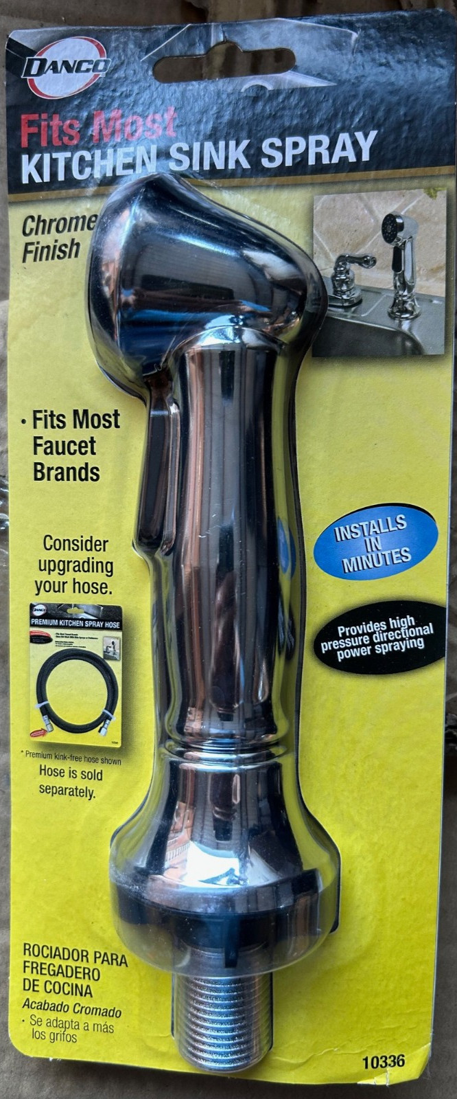 Danco Kitchen Sink Sprayer Fits Most Sinks Universal Fitment Chrome Finish 10336