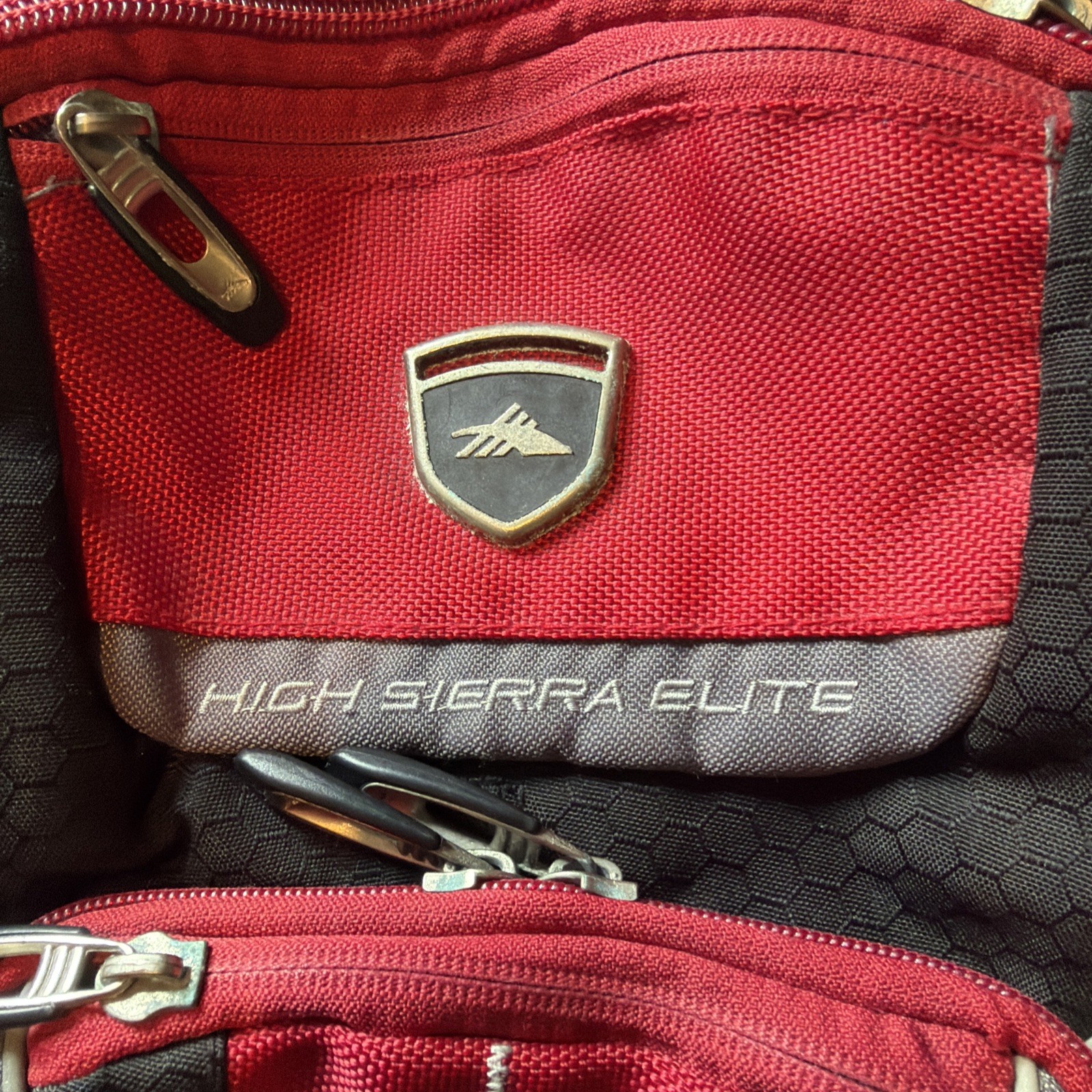 HIGH SIERRA Elite Hiking Backpack Airflow System Gray & Red