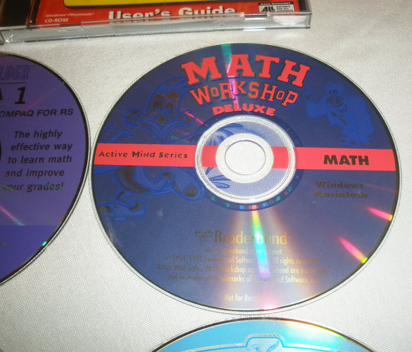 Lot of 8 Learning CDs Jump Start Math Workshop Creative Wonders Reader Rabbit's
