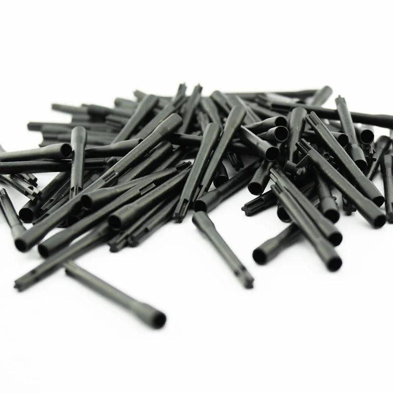 100pcs 2ba Soft Tip Dart Tips 2ba Threaded Plastic Replacement Black Precision