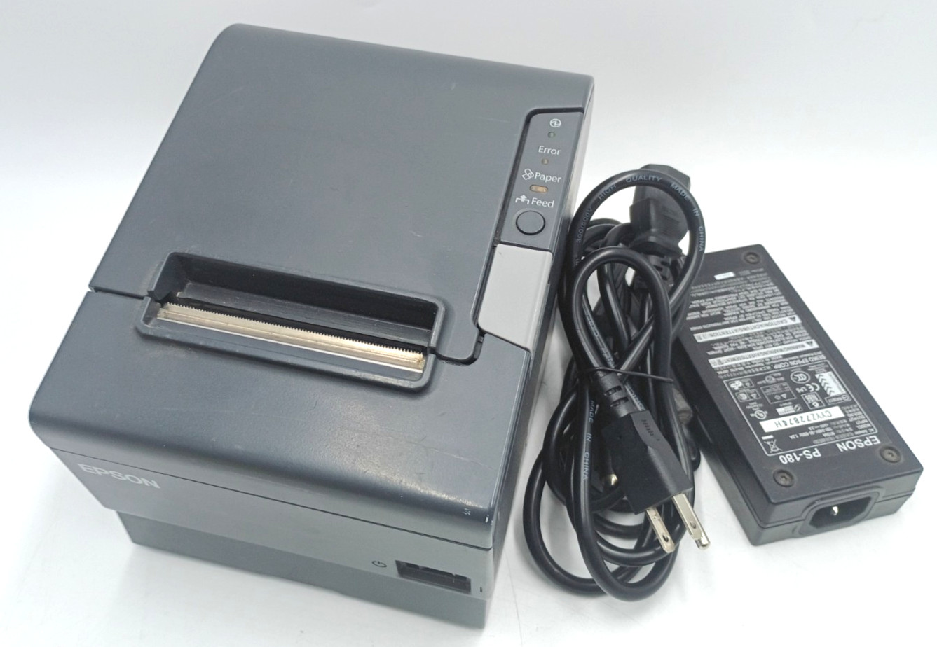 Epson TM-T88V M244A USB Thermal POS Receipt Printer w/ Power Supply Read Descrip