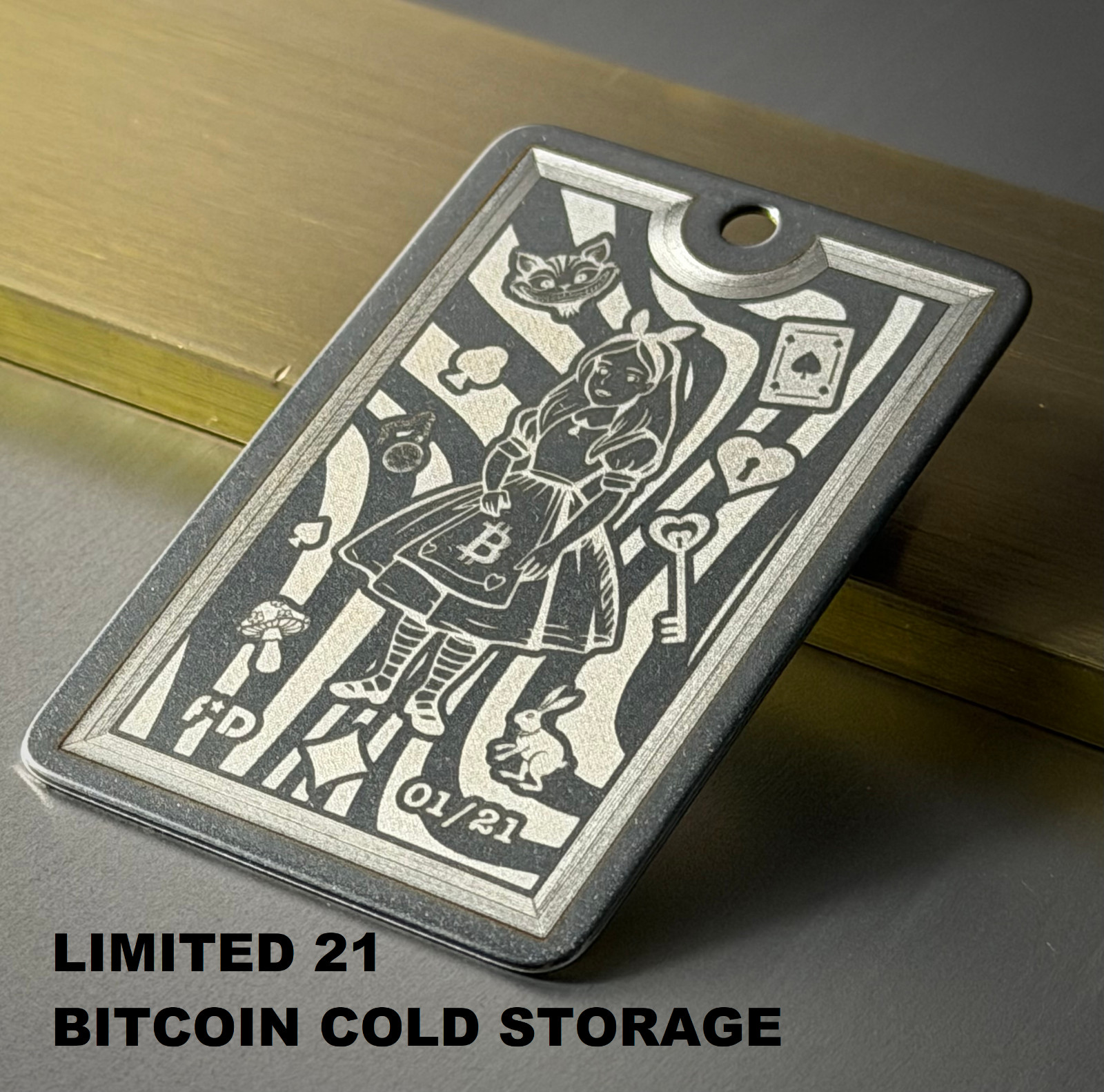 Bitcoin Cold Storage Wallet - Physical Crypto Coin - Limited 21 Rabbit Hole