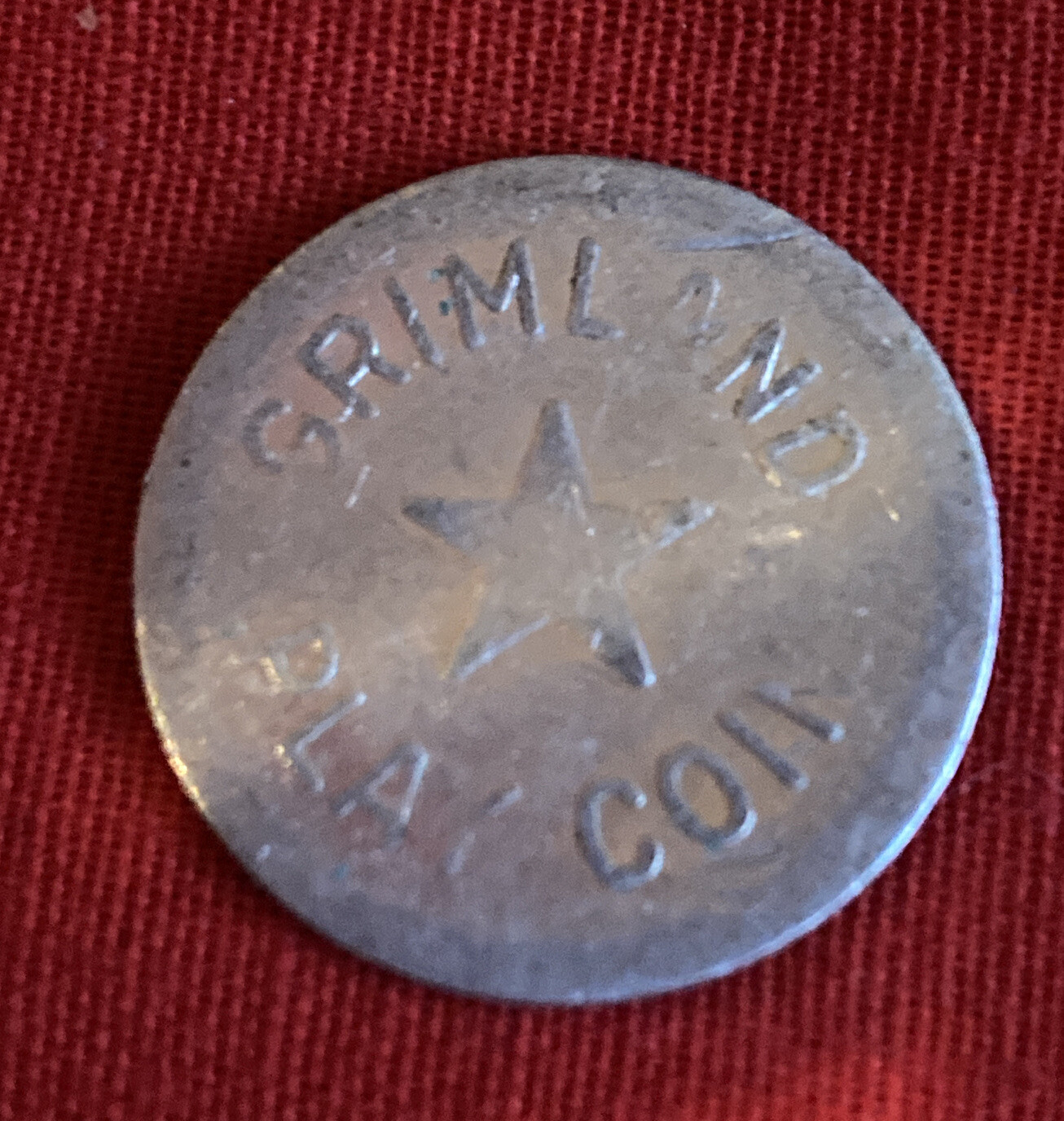 Vintage Grimland Play Coin 5 Cents