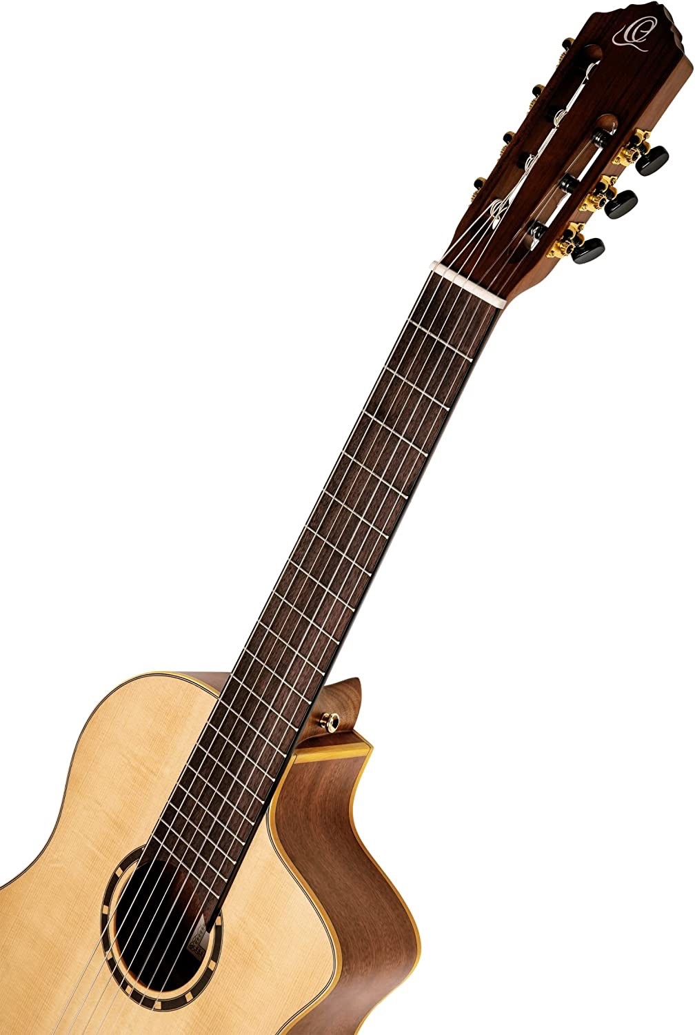 Ortega RCE133-7 - Pro 7-String Solid Top Acoustic-Electric Nylon Classical