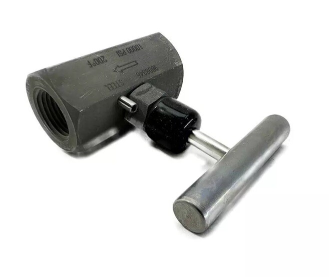 Wika 9698846 , 1/2" NPT Female x Female Hard Seat Needle Valve New E10