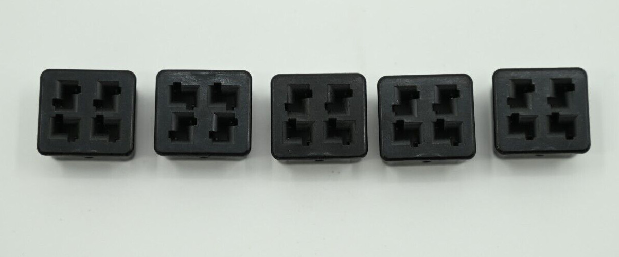 Lot of (5) Cinch Jones Beau S304, 4 Pin FEMALE Housing Only NO PINS