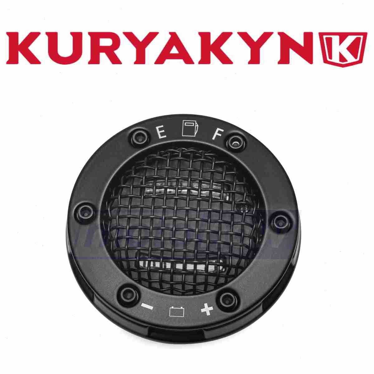 Kuryakyn Mesh Fuel and Battery Gauges for 2000-2017 Harley Davidson FLSTC kc