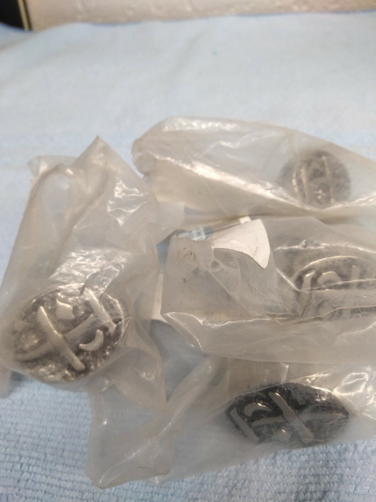Lot of 4 Carpe Diem Hardware 907-9 Feng Shui Chinese"Prosperity" Oval Knob, Chal
