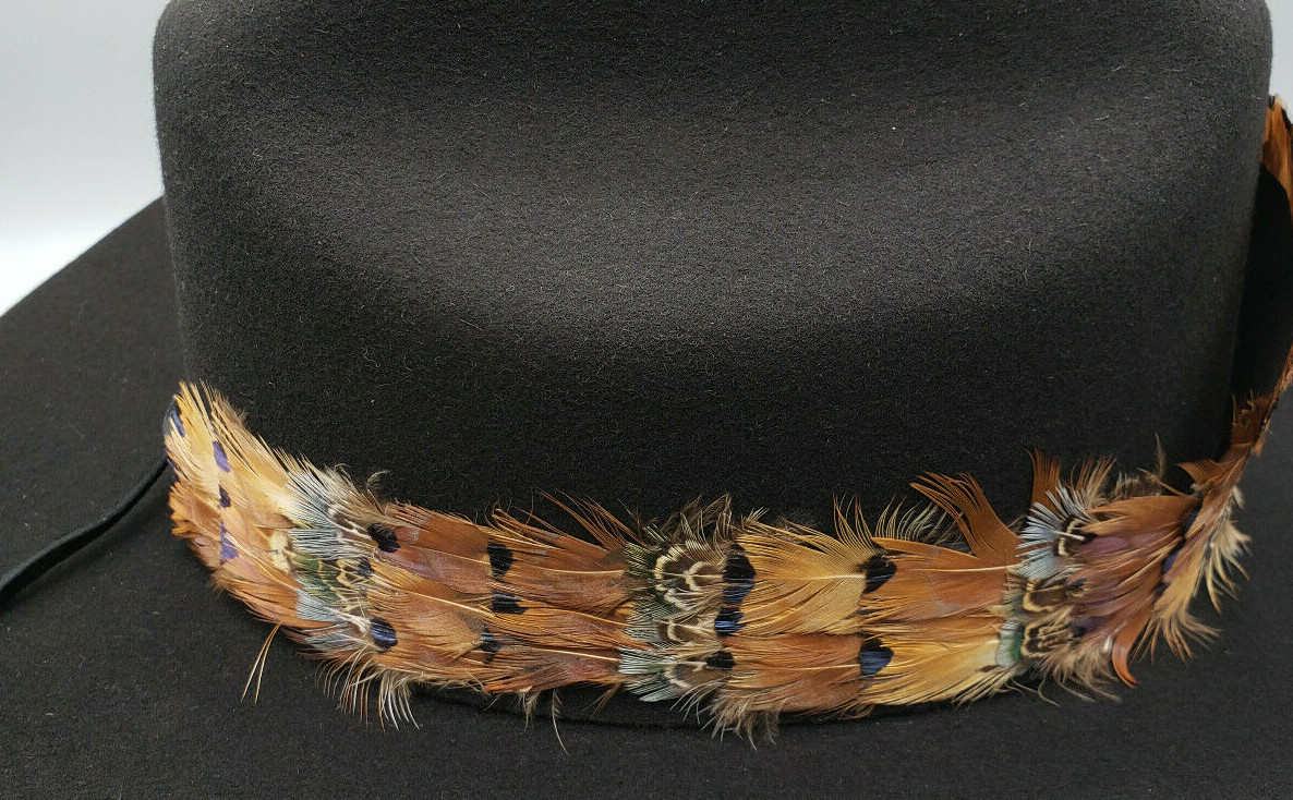 WESTERN COWBOY Feather Hatband tie for Cowboy hat - FHB-08