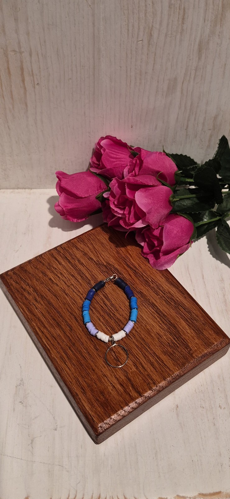 Beautiful Victory Handmade Multi Colored Blue Clay Bead And Charm Cup Charm
