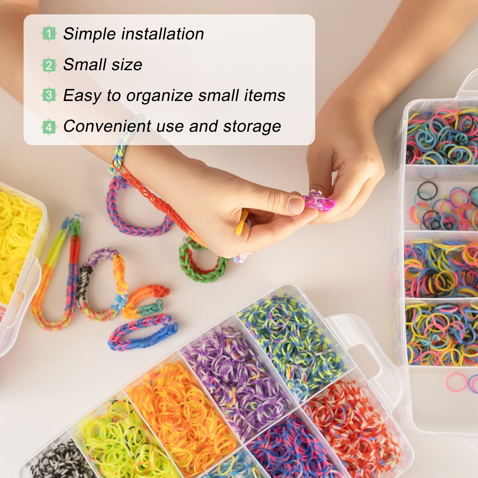 20Pcs Silicone Rubber Bands Non-slip 4 Inch Flat for Books, Gray