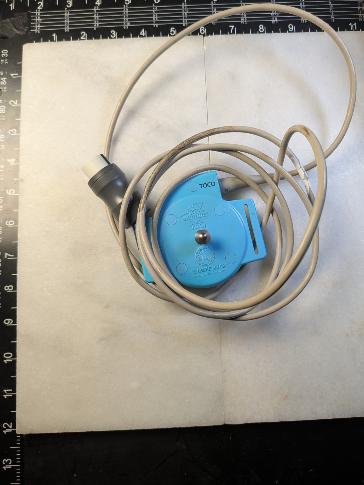 GE Corometrics Nautilus Toco Fetal Monitor transducer