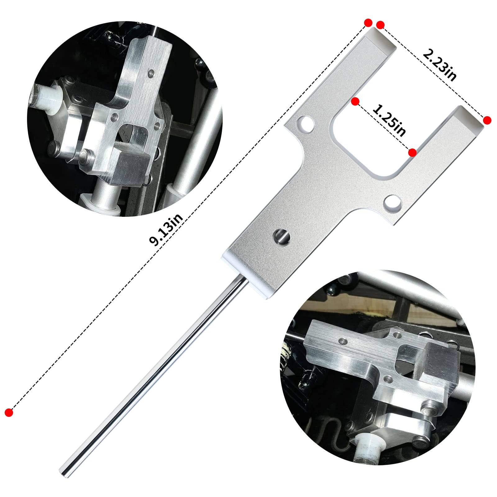 Vanshly Metal Toggle Drive Connector Compatible with NO, Silver