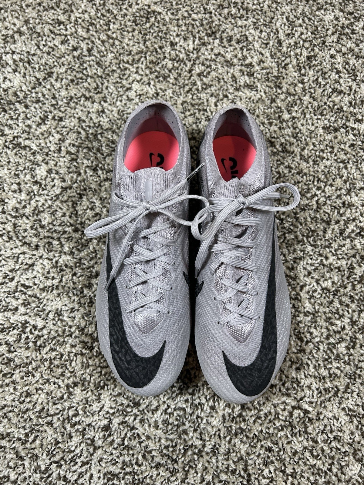 Nike Zoom Vapor 15 Elite FG P Atmosphere Grey Black HF4396 001 Men's Size 6.5